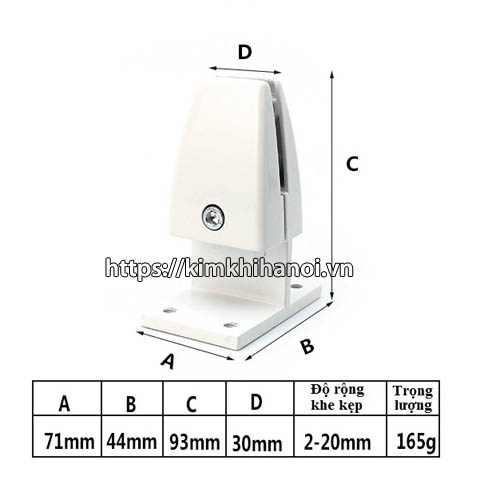 Kẹp vách ngăn (T) KVN01