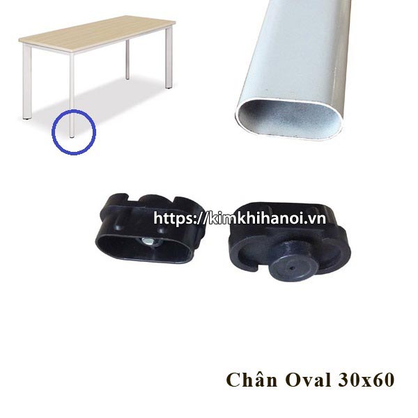 Chân tăng chỉnh Oval 30x60