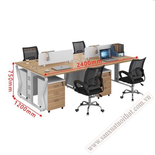 Module bàn làm việc 4 người CS404