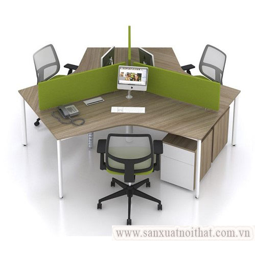 Module bàn làm việc 3 người BLO-3B