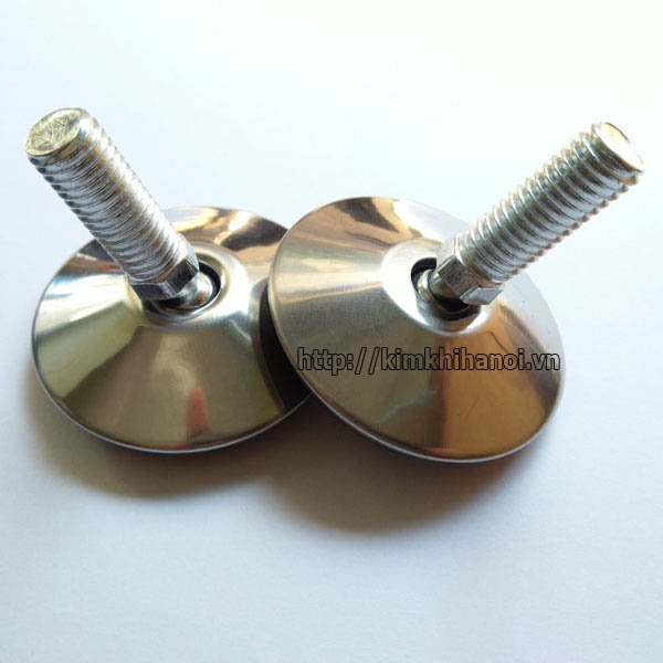 Chân tăng chỉnh Inox 304 đế bulong xoay tròn