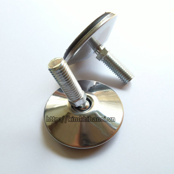 Chân tăng chỉnh Inox 304 đế bulong xoay tròn