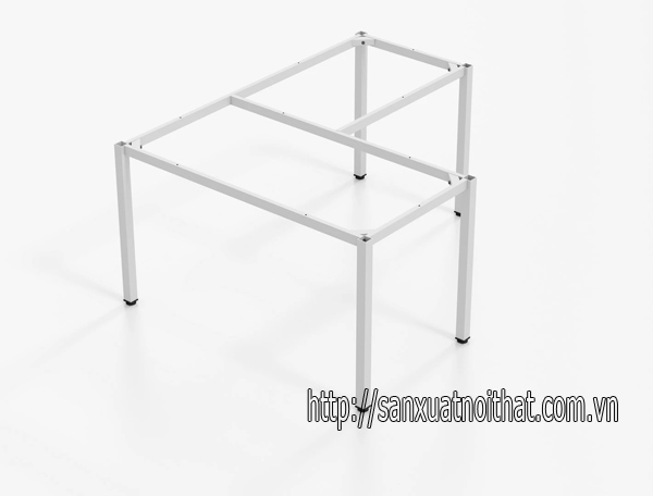 Khung sắt chữ L chân vuông 40x40