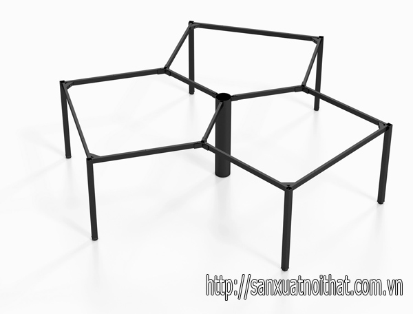 Khung bàn sắt lắp ráp chân vuông