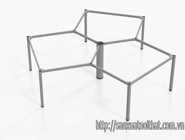 Khung bàn sắt lắp ráp chân vuông