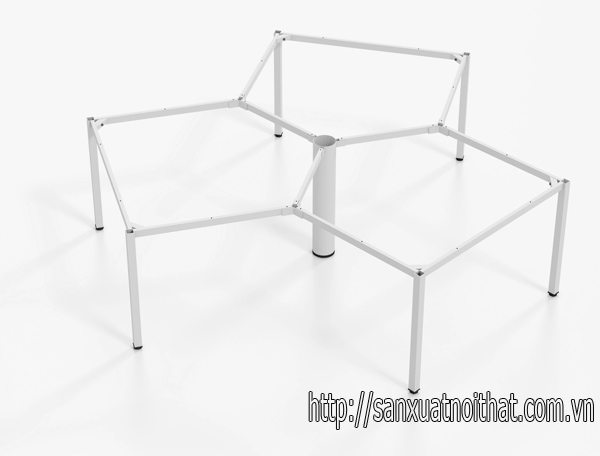 Khung bàn sắt lắp ráp chân vuông
