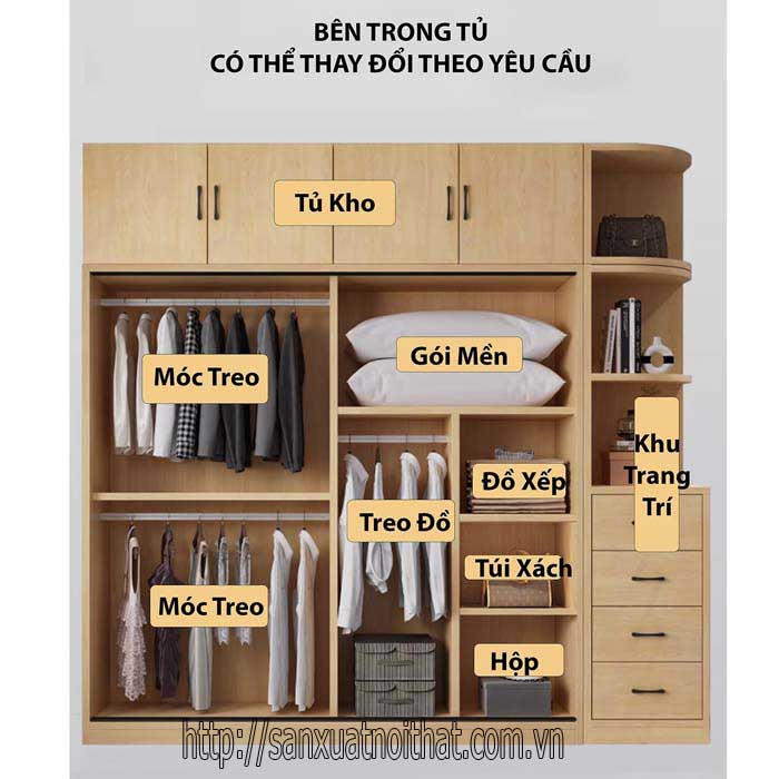 Tủ đựng quần áo DH202
