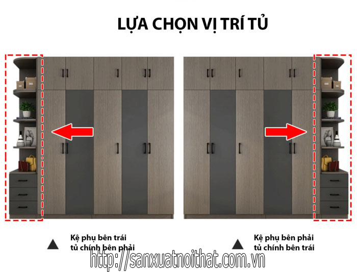 Tủ đựng quần áo DH207