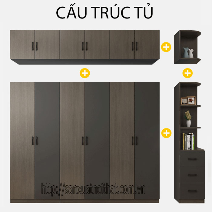 Tủ đựng quần áo DH208