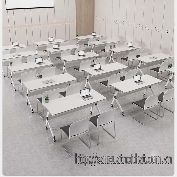 Bàn học gấp gọn có bánh xe EDU11