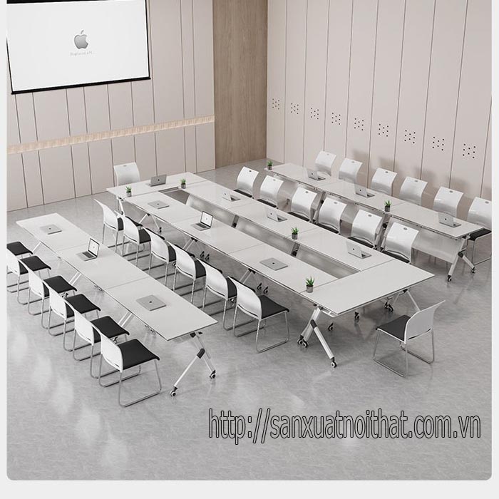 Bàn học gấp gọn có bánh xe EDU11