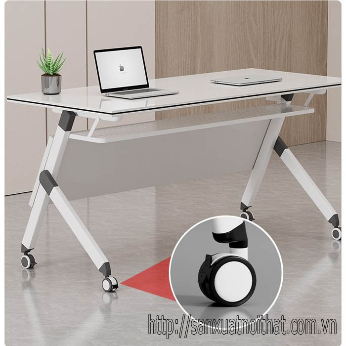 Bàn học gấp gọn có bánh xe EDU11