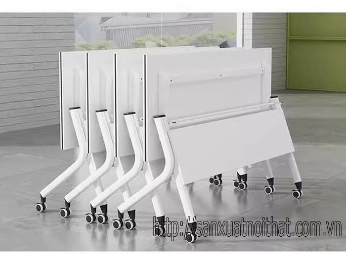 Bàn học gấp gọn có bánh xe dùng cho đào tạo học viên EDU13