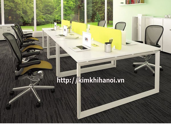 Vách ngăn bàn làm việc bằng kính VNK2